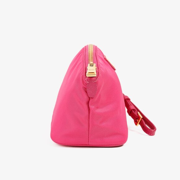 Prada Vintage Fuschia Pink Tessuto Nylon Wristlet Pouch - Picture 3 of 12